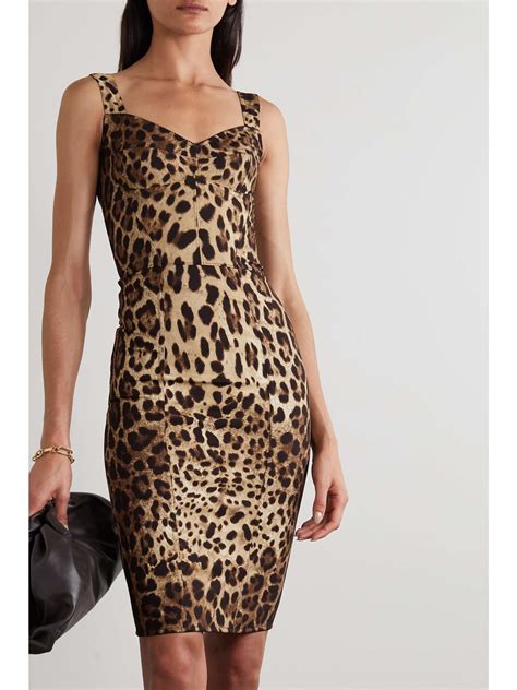 dolce gabbana cheetah dress|net a porter Dolce & Gabbana dress.